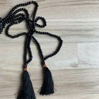 2x Tasbih Muslim Prayer Marble Beads Black Handmade - 100 Beads -free Shipping 