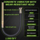 850w Cordless Electric Concrete Vibrator Compatible With Makita 18v Battery     