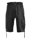 Mens Cargo Shorts With Belt Button Pockets Flat Pressed Lightweight Leg Ties