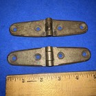 Antique Solid Brass 4 Hole Hinges Strap Hinges 5 Inch
