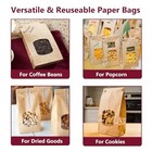 Brown Paper Bakery Bags With Window For Cookies - 4 5x2 36x9 6 Inch - 40