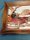 Vintage Syroco A Winter Ride 3-d Wall Hanging Art 