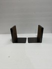 Bookends Ornate Copper Metal  s    Monogram Vtg Decorative Mid Century 60s Ship