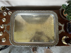 Antique English Silver Serving Tray With Handles 24x18