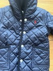Ralph Lauren Baby Quilted Snow Suit One Piece Size 6 Months Blue Euc