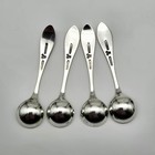  4  Sterling Silver Salt Spoons Mount Vernon Lunt Sterling Antique Originals 10g