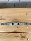 Vintage Boat Cleat Maine Old Metal Boat Hardware Large 8 nautical Decor Hook