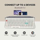 Oxbot Mechanical Keyboard multi Os Gaming Keyboard Bt Or Wired With Brown Switch