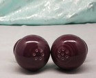 Fiestaware Retired Heather Ball Salt And Pepper Shakers Purple Ball Shakers