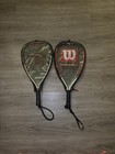 Lot Of 2 Wilson Titanium Racquetball Racquets W  Wrist Straps