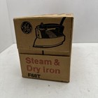 Vintage Ge F68t Steam And Dry Iron General Electric Non Stick  Sealed New