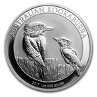 1 Oz  Silver Round - 2017 Kookaburra -  999 Fine  lot  Roll  Tube Of 20 