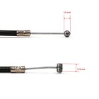 Universal Throttle Control Cable  100  With Barrel   Ball Ends For Go Cart   Atv