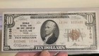 1929  10 National Bank Note The Federal Reserve Bank Of   dallas   Texas Type 1