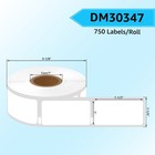 Replace Dymo 30347 1  X 1-1 2  Self-adhesive Book Spine Labels For 4xl   Zebra