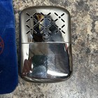 Vintage Sears Hand Warmer Chrome With Blue Pouch Bag Made In Japan Euc