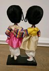 Vtg 1960 s Big Eyes  Japanese Geisha Soft Girl Fixed Dolls Kimono Flaw