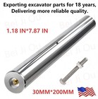 1 Pair Of New Mini Excavator Bucket Pins 30mm X 200mm Long  With Grease Nipple 