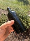 Antique 1840 s Seedy Olive New England Master Ink Bottle - Pontil