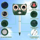 2025 Solar Ultrasonic Animal Repellent Dog Skunk Deer Raccoon For Garden Yard
