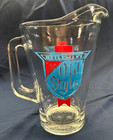 Heilemans Old Style Glass Beer Pitcher  Vtg 70s 80s
