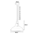 Vintage Industrial Metal Ceiling Pendant Shade Modern Retro Hanging Light