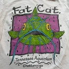 Vintage Tennessee Aquarium Chattanooga Fat Cat T-shirt Women s Size Small White