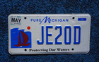 Pure Michigan License Plate - Protecting Our Waters