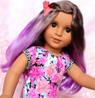 Custom 10-11 In Doll Wig Purple Ombre Lovie Fits American Girl Gotz 18  Dolls