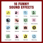 Sound Effects Machine For Kids  Adjustable Volume Fart Noise Compact  Red