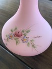 Fenton Barbor With Original Stopper  Cranberry Opalescent Pink Glass Lg Wright
