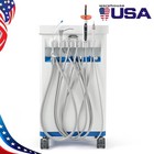 Dental Portable Delivery Unit System Air Compressor Cart dental Suction System