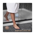 Glass Shower Door Sliding  56-60  W X 72  H  Matte Black  Clear 56-60 w X 72 h