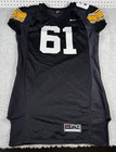 Iowa Hawkeyes Football Jersey Team Issued Game Cut Xlt  61   Made Usa Black Home