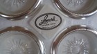 Vintage Set Of 4 Leonard Crystal Silverplated Coaster Ashtrays Made In Usa   New