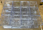 36 Baseball Cubes Clear Display With Three Prong Cradle Gently Used Uv Ballqube