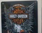 Harley Sign Metal Harley Davidson Sign Eagle Harley Motorcycle Sign 12  X 16 