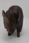 Vtg Ironwood Buffalo Bison Wood Sculpture Hand Carved 2 5    Tall