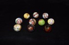          Beautiful Lot Of 10 Jabo das Mixed Runs Collector Marbles  718  Mint    