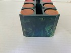 Xxx Rare Vintage Blue Moon Marbled Catalin bakelite Poker Chip Caddy W 200 Chips