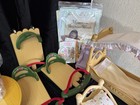 Vintage Fisher Price Briarberry Grand Dining Table 5 Chairs Crib Sled Party Lot