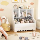 Kids Toy Storage Organizer With 3 Removable Drawer Toy Cabinet For Kindergarten