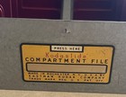 Eastman Kodak Kodaslide Compartment File W Red Fold Out Trays - 35mm Slides