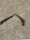 Lot Of 2 Vtg Miniature Six Shooter And Rifle Cowboy Toy Cap Gun Pistol Novelty