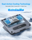 Laptop Cooling Pad With Detachable Fan   Cooler  Adjustable Height   Angle  360