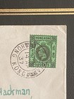 Hong Kong 1937 Kgv 50c Airmail Cover Hong Kong To Edinburgh Redirected