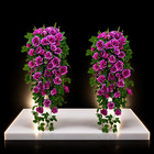 90cm Artificial Purple Garland Vine Silk Ivy Flower Wedding Home Party Decor