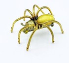 Antique 1930s Gold-tone Golden Yellow Lucite Moonglow