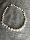 Vintage Faux Pearl Necklace With 14k 585 Clasp