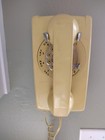 Yellow Vintage Bell System By Western Electric 554 Rotary Wall Phone Untested